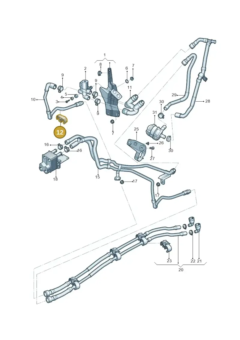 7E0819055 — Volkswagen Tayron (2018-) diagram 808819950, position 12