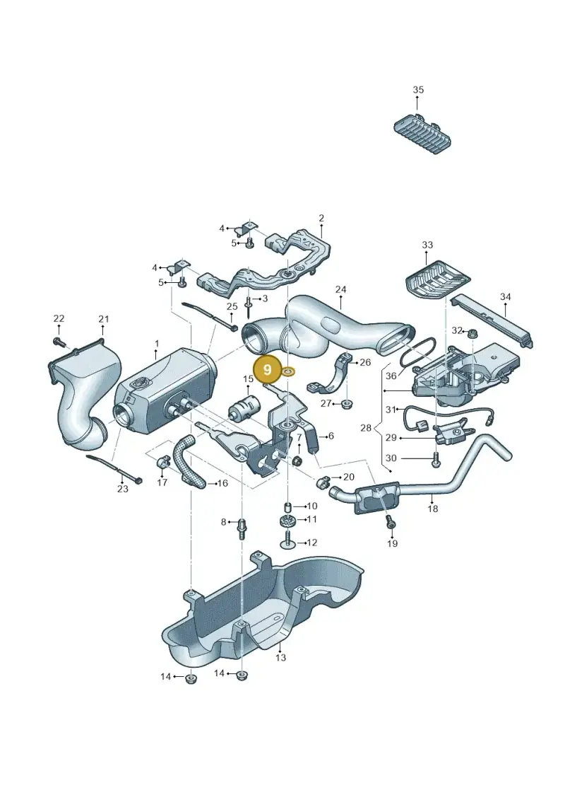 7E0819261 — Volkswagen MAN TGE 55 (2016-2021) diagram 806819550, position 9