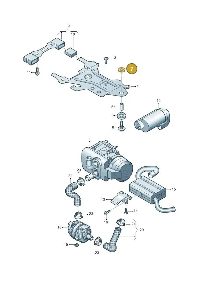 7E0819261 — Volkswagen Multivan (2021-) diagram 7t0819660, position 7