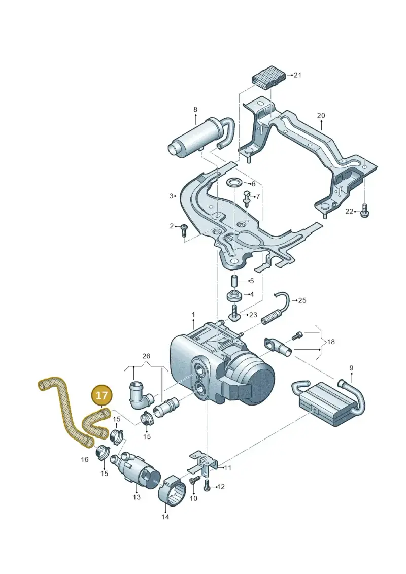 7E0819330B — Volkswagen Transport. multivan (2019-2024) diagram 861819700, position 17