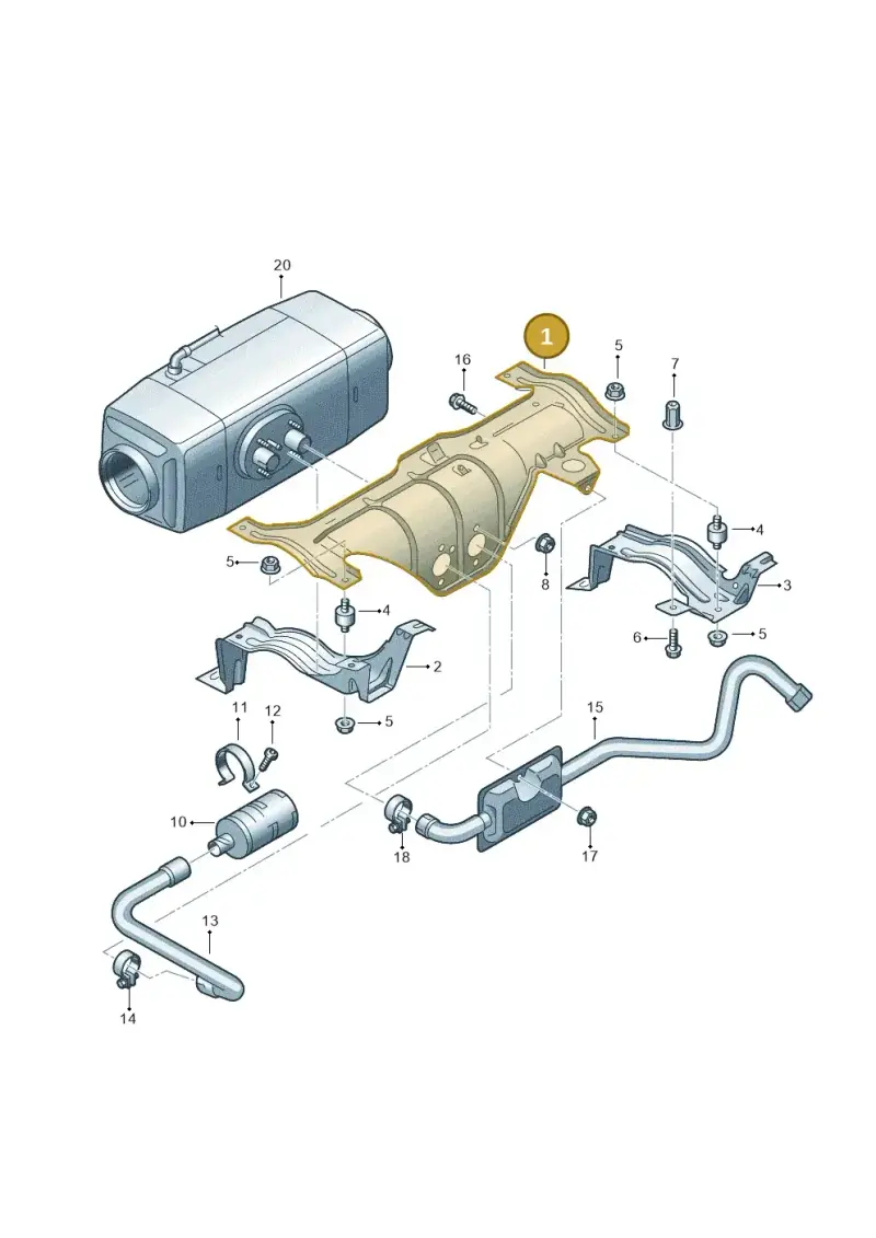 7E0819379 — Volkswagen Transport. multivan (2019-2024) diagram 861819550, position 1