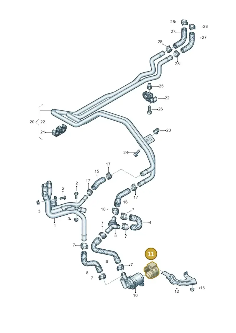 7E0819436 — Volkswagen MAN TGE 55 (2016-2021) diagram 806819840, position 11