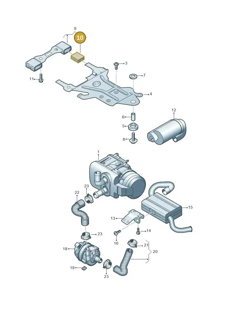7E0820135 — Volkswagen Multivan (2021-) diagram 7t0819660, position 10