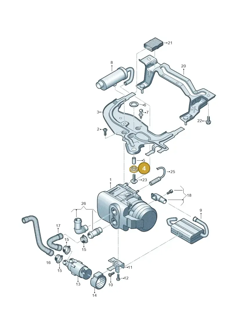 7E0820149 — Volkswagen Transport. multivan (2019-2024) diagram 861819700, position 4