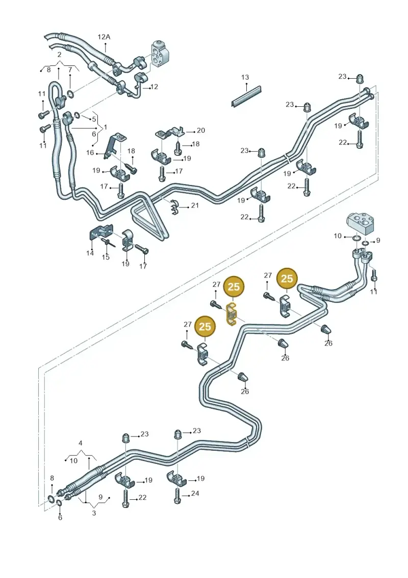 7E0820255 — Volkswagen Transp. caravelle (2011-2015) diagram 731820350, position 25