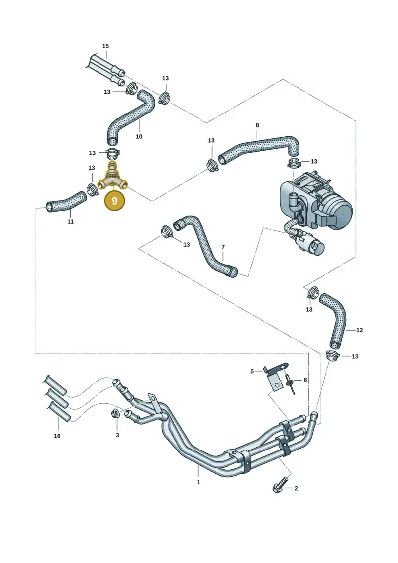 7E0820295B — Volkswagen Transport. multivan (2019-2024) diagram 7em819820, position 9