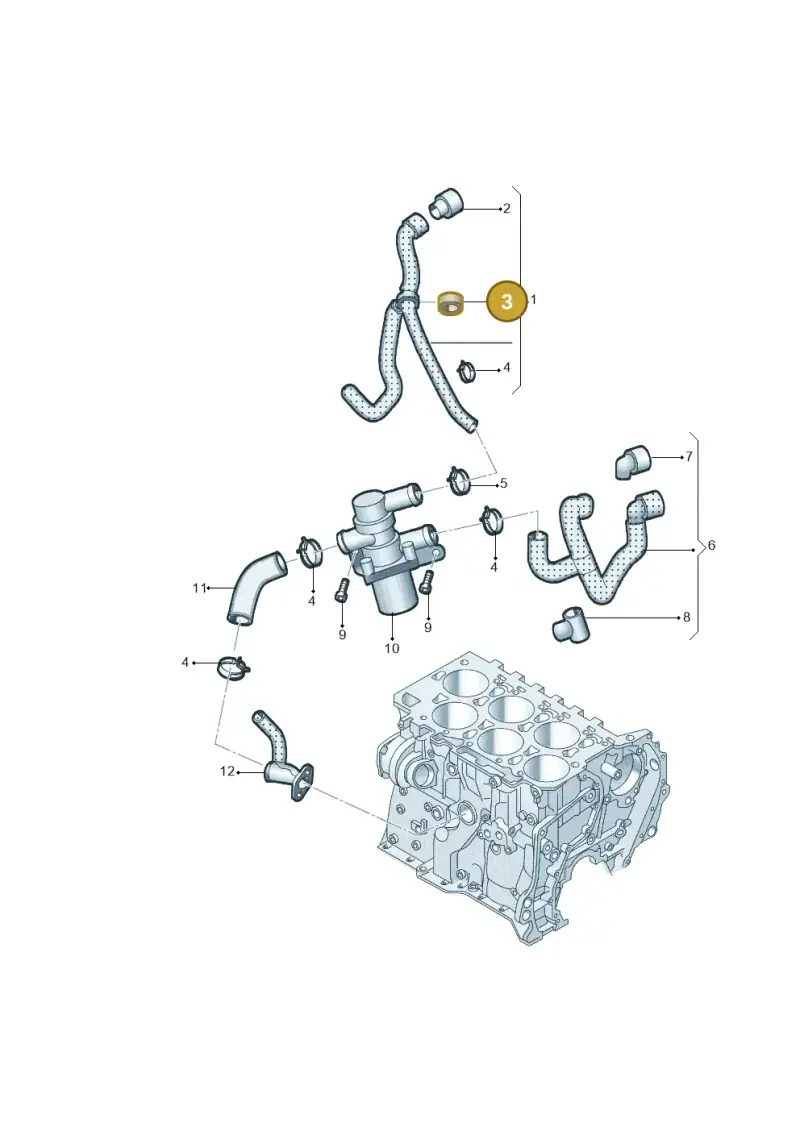 7E0820295B — Volkswagen Teramont (2021-2023) diagram 809121320, position 3