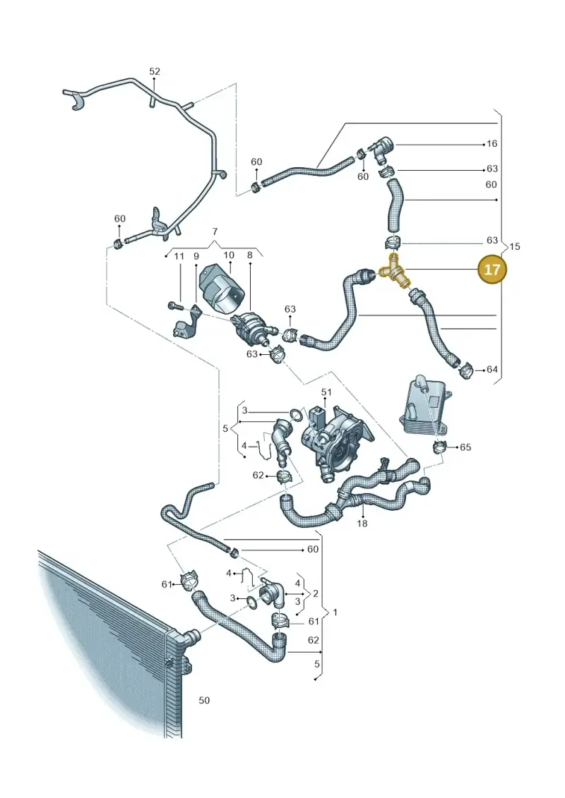 7E0820295B — Volkswagen Atlas (2023-2024) diagram 829121040, position 17