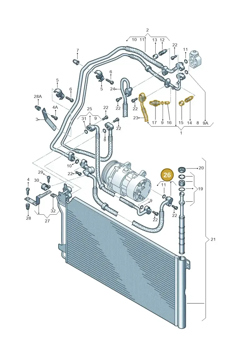 7E0820744D — Volkswagen Transp. caravelle (2011-2015) diagram 410820150, position 26
