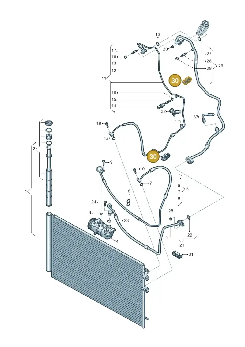 7E0820774A — Volkswagen MAN TGE 55 (2016-2021) diagram 806260400, position 30