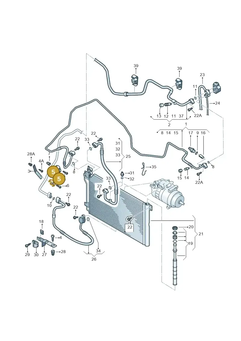 7E0820775 — Volkswagen Transp. caravelle (2011-2015) diagram 479820260, position 5