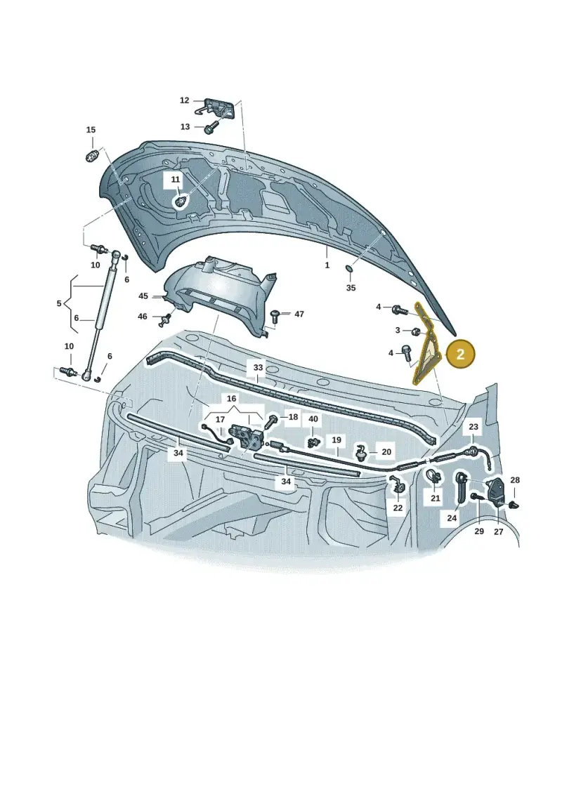 7E0823302B — Volkswagen Transport. multivan (2019-2024) diagram 7em823000, position 2