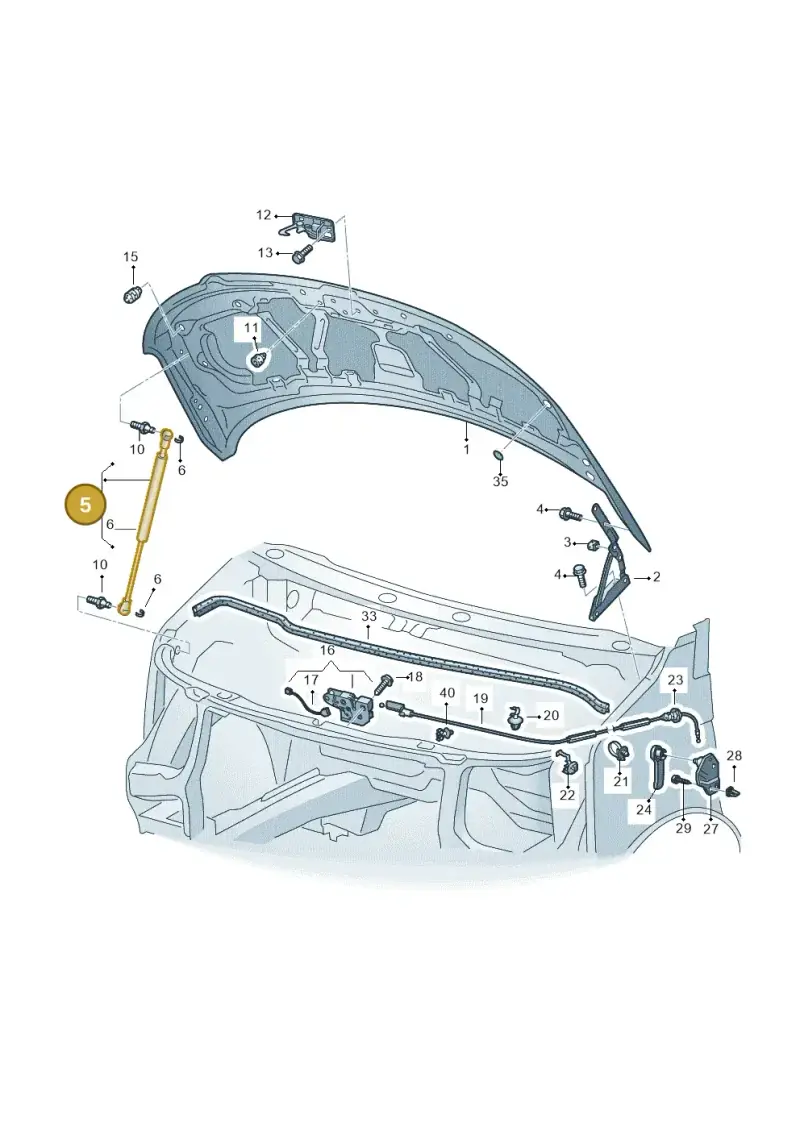 7E0823359 — Volkswagen Caravelle (2015-2019) diagram 861823000, position 5