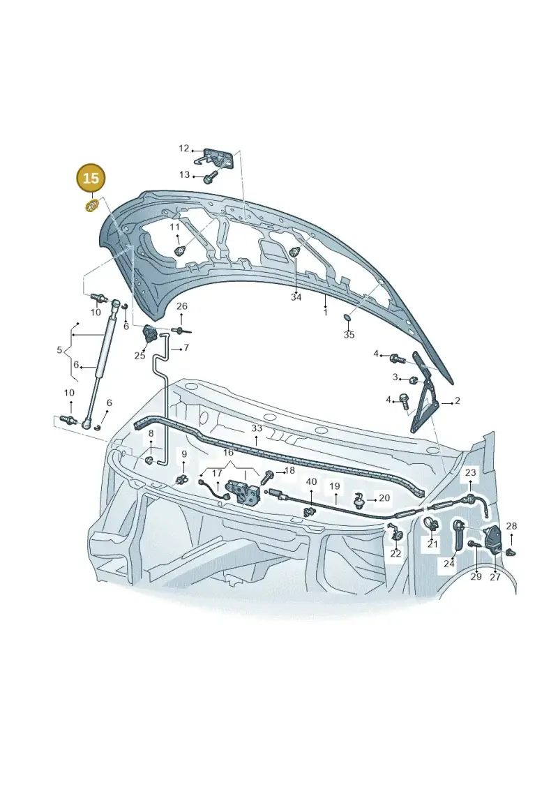 7E0823499 — Volkswagen Transp. caravelle (2009-2011) diagram 410823100, position 15