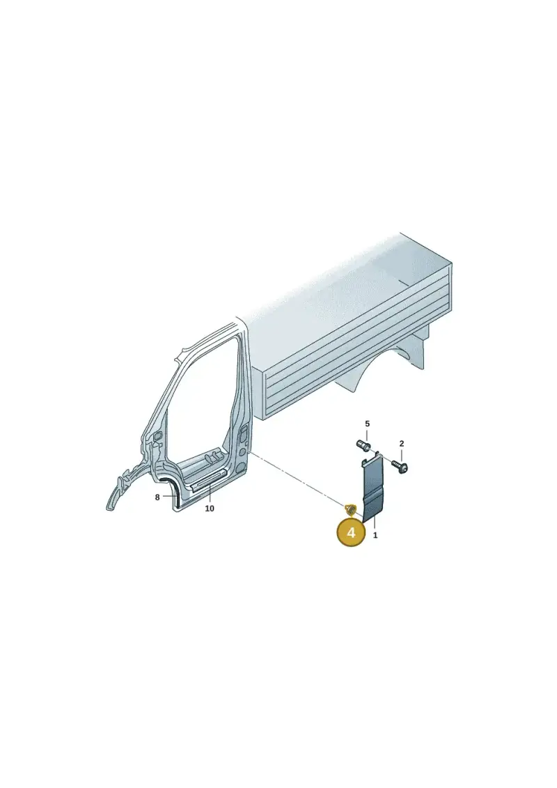 7E0843514 — Volkswagen Single-cab transp. (2019-2024) diagram 7fp853030, position 4