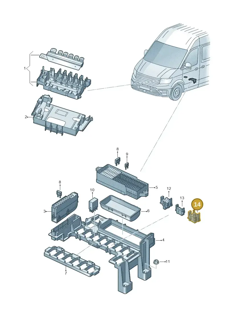 7E0937528 — Volkswagen E-Crafter 35 (2018-2024) diagram 806937010, position 14