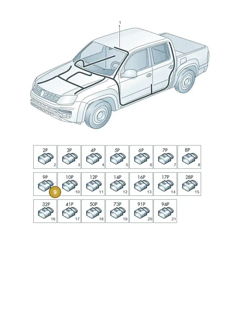 7E0937528 — Volkswagen Amarok twin cab (2016-2022) diagram 894971840, position 9
