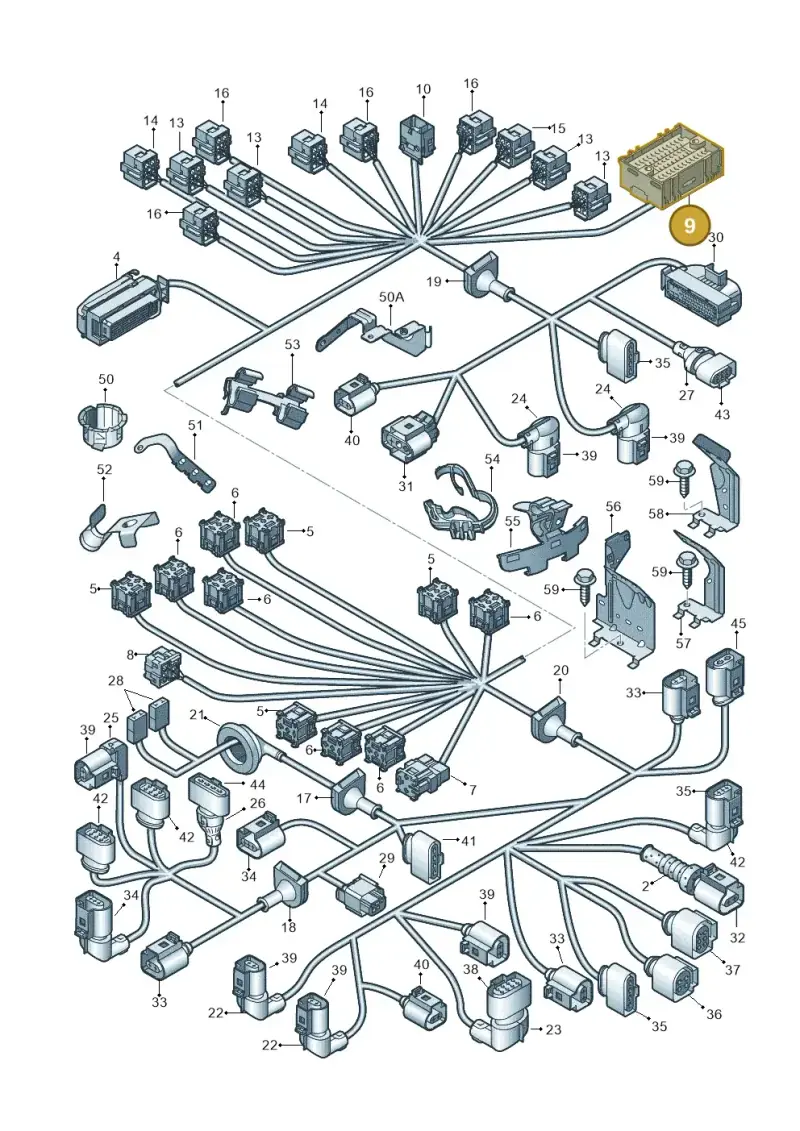 7E0937545A — Volkswagen Transp. caravelle (2011-2015) diagram 410971800, position 9