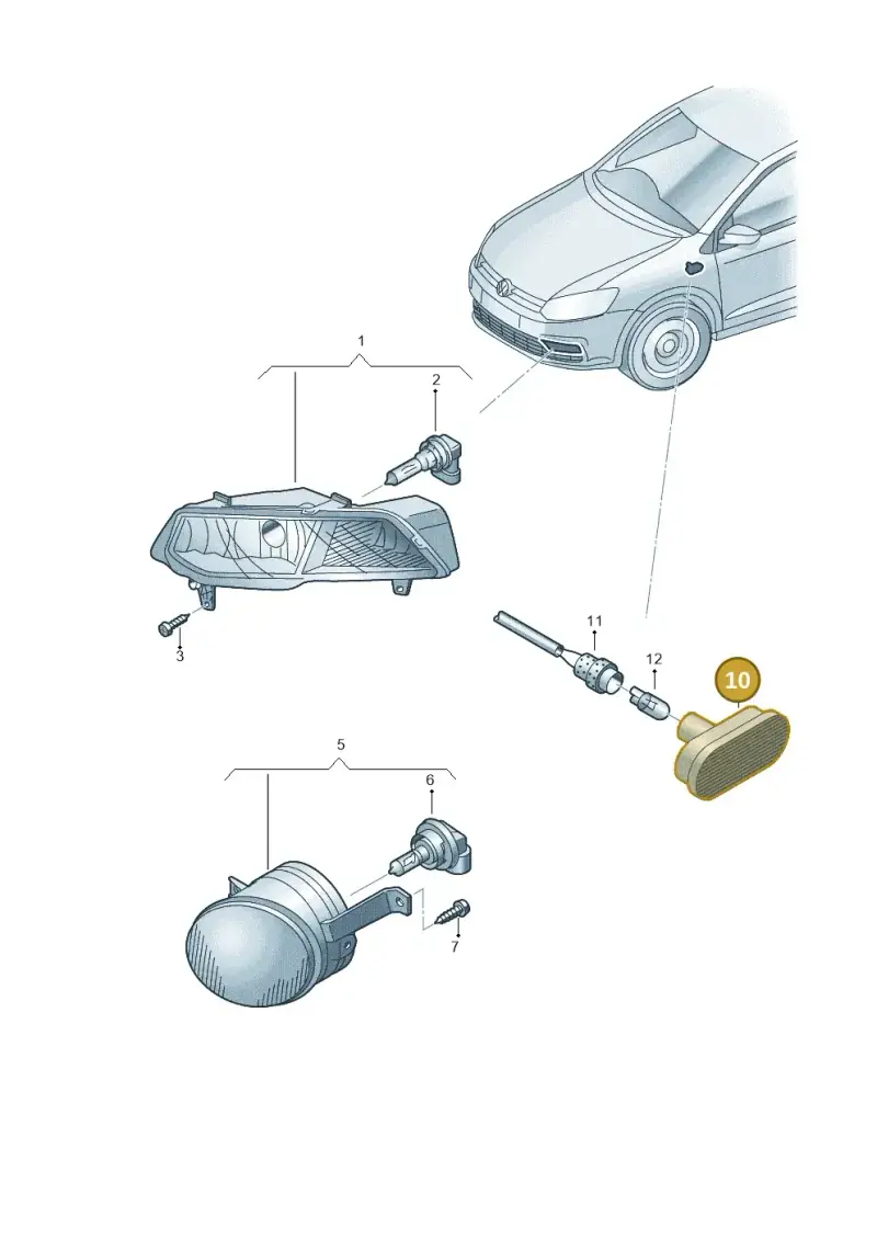 7E0949117B — Volkswagen Polo Vivo (2017-) diagram 495941400, position 10