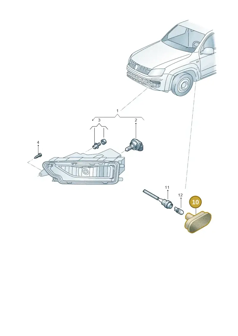 7E0949117B — Volkswagen Amarok twin cab (2016-2022) diagram 894941400, position 10