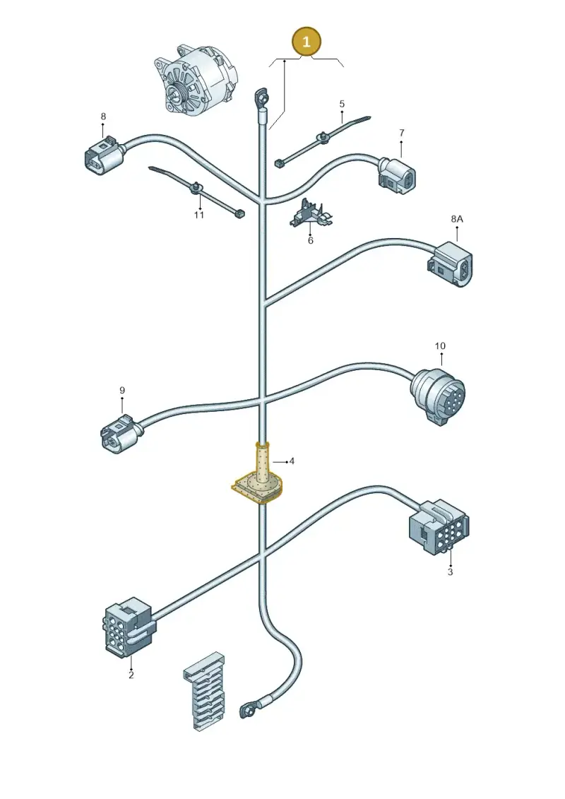 7E0971078AG — Volkswagen Transp. caravelle (2011-2015) diagram 731971120, position 1