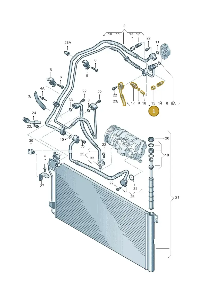 7E1820741G — Volkswagen Transp. caravelle (2011-2015) diagram 679820200, position 1