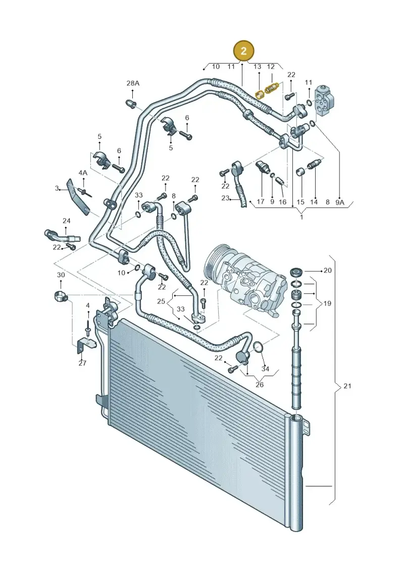 7E1820743D — Volkswagen Transp. caravelle (2011-2015) diagram 679820200, position 2