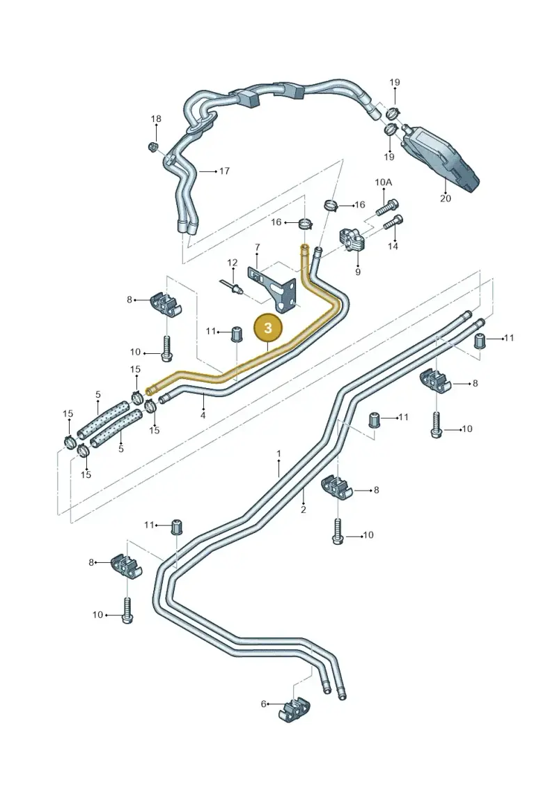 7E3819926 — Volkswagen Transport. multivan (2019-2024) diagram 679819650, position 3