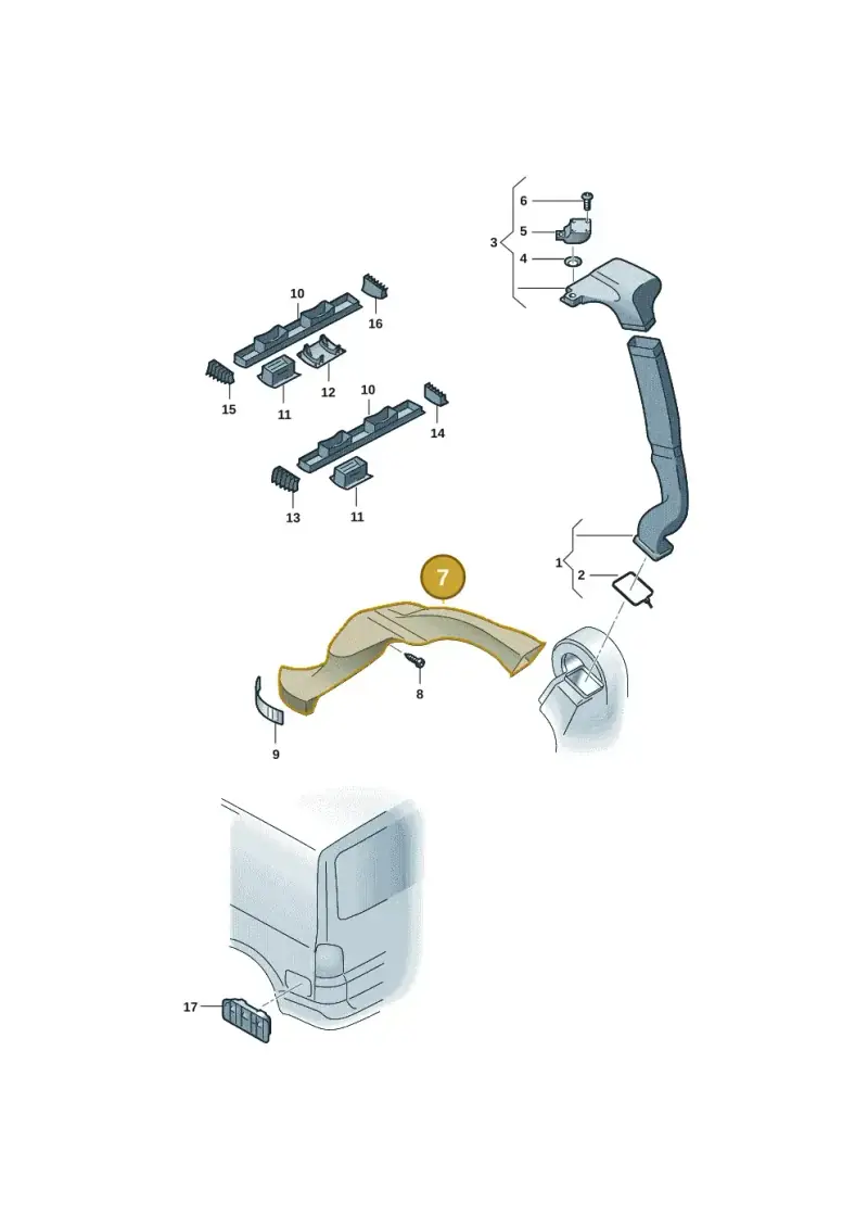 7E5819462 — Volkswagen Transport. multivan (2019-2024) diagram 7em819350, position 7