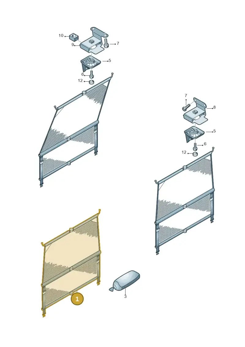 7E5861691A7WP — Volkswagen Transporter Multivan (2019-2024) diagram 410861000, position 1