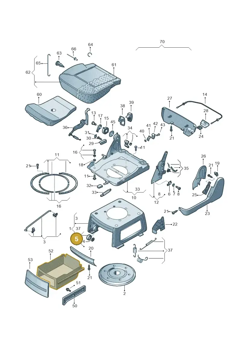 7E5883277 — Volkswagen Transp. caravelle (2011-2015) diagram 410883300, position 5