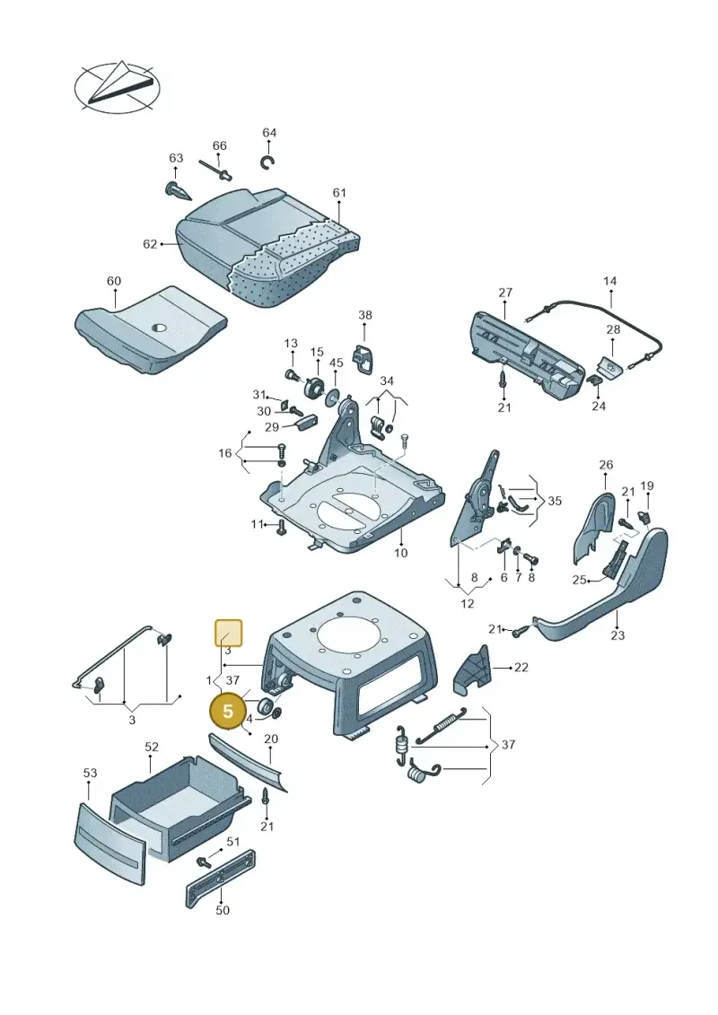 7E5883277 — Volkswagen Transport. multivan (2019-2024) diagram 861883040, position 5