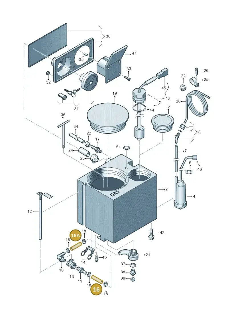 7E7070608A — Volkswagen Caravelle (2019-2024) diagram 452068300, position 16+16A