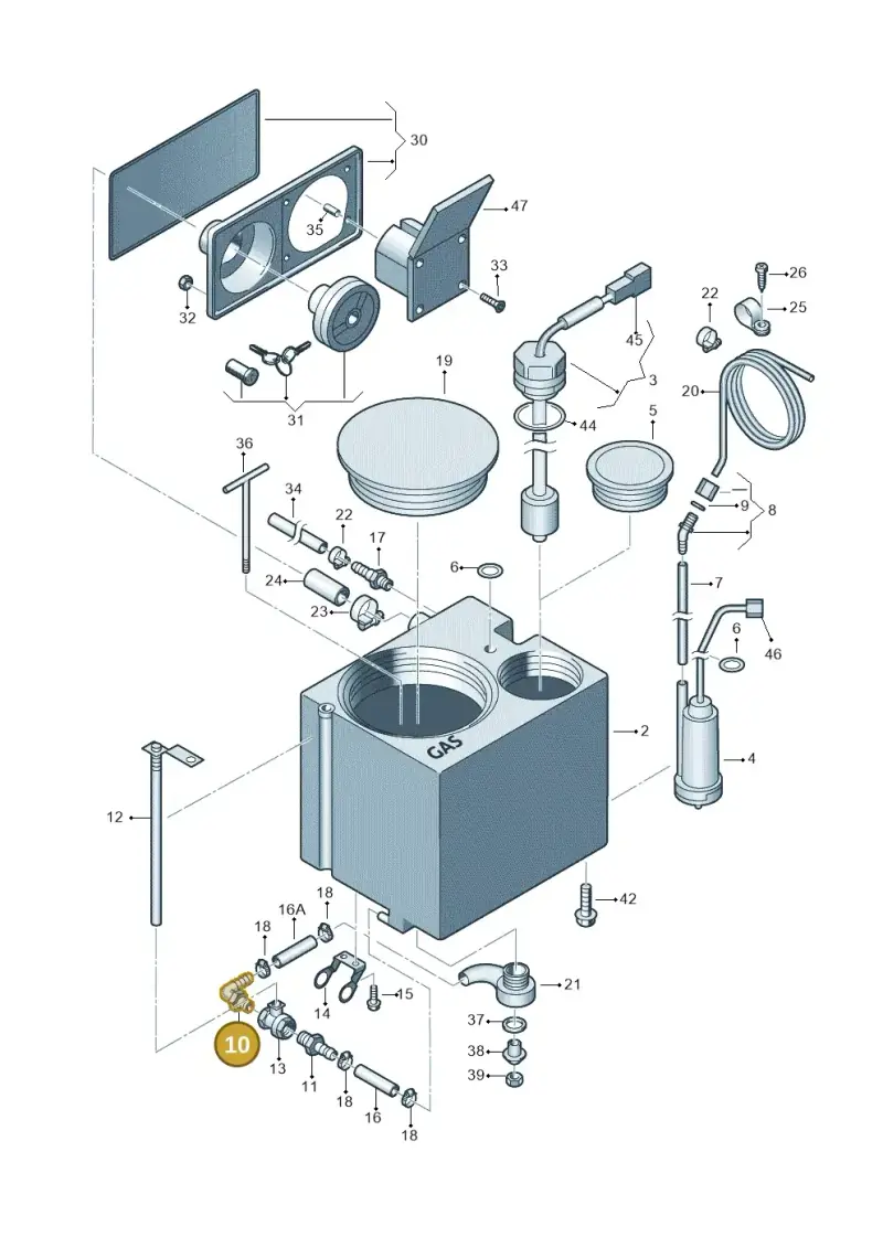 7E7070805A — Volkswagen Caravelle (2019-2024) diagram 452068300, position 10