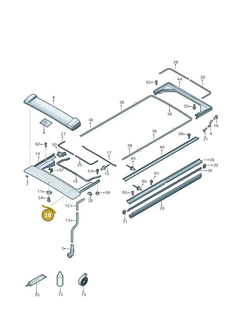 7E7853979 — Volkswagen Caravelle (2019-2024) diagram 452875000, position 18
