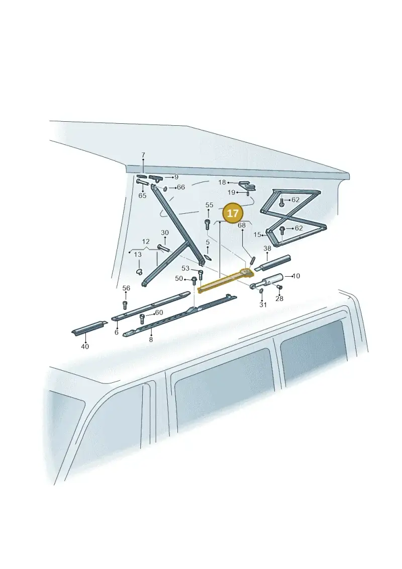 7E7875175 — Volkswagen Caravelle (2019-2024) diagram 452875200, position 17