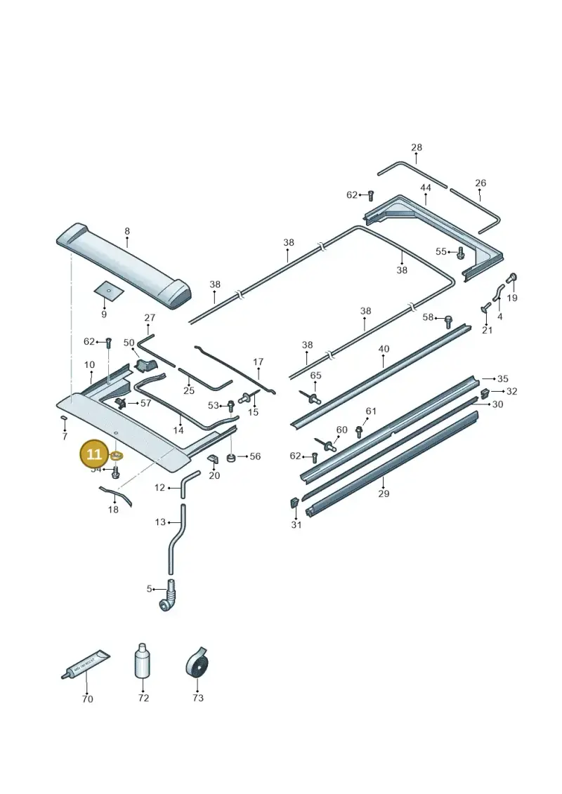 7E7875517 — Volkswagen Caravelle (2019-2024) diagram 452875000, position 11