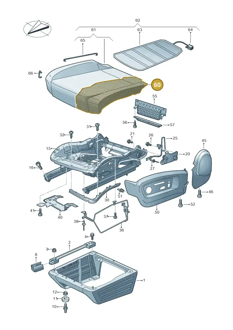 7E9881375J — Volkswagen Caravelle (2019-2024) diagram 861881020, position 60