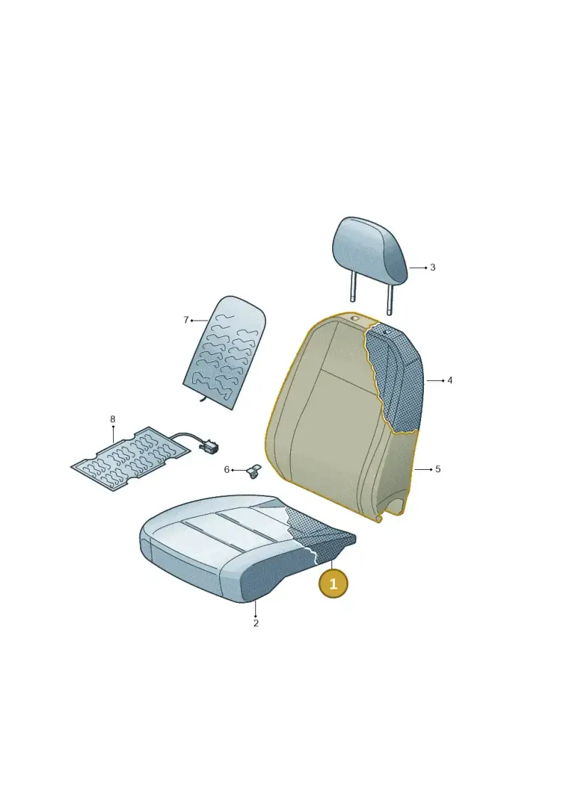 7E9881375J — Volkswagen Transporter Multivan (2019-2024) diagram 861881700, position 1
