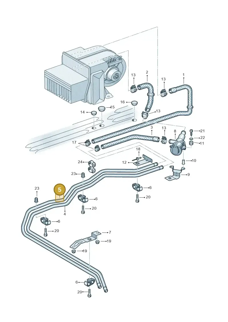 7F0819912 — Volkswagen Single-cab transp. (2019-2024) diagram 411819750, position 5
