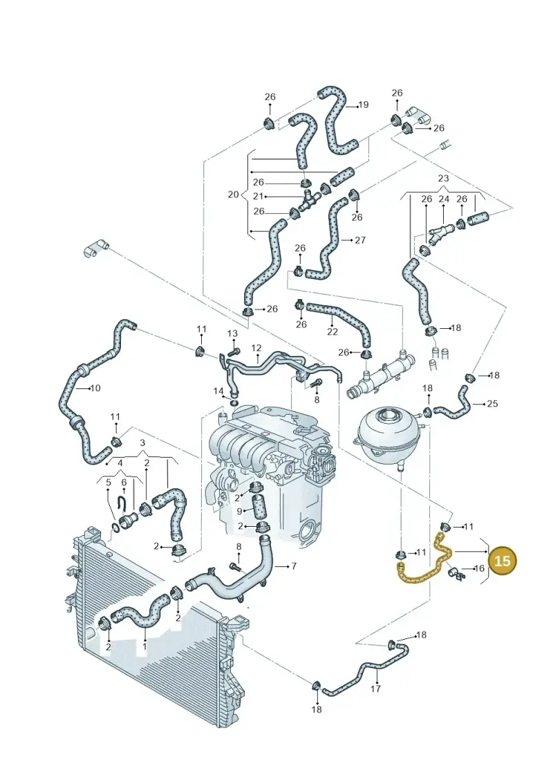 7H0122109A — Volkswagen TRANSPORTER/4MOTION    07 (2006-2007) diagram 479121530, position 15