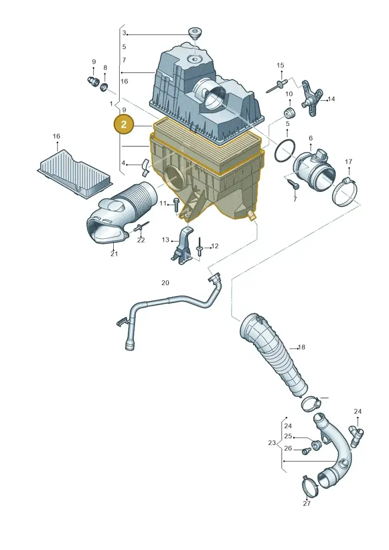 7H0129620A — Volkswagen Caravelle (2015-2019) diagram 731129000, position 2