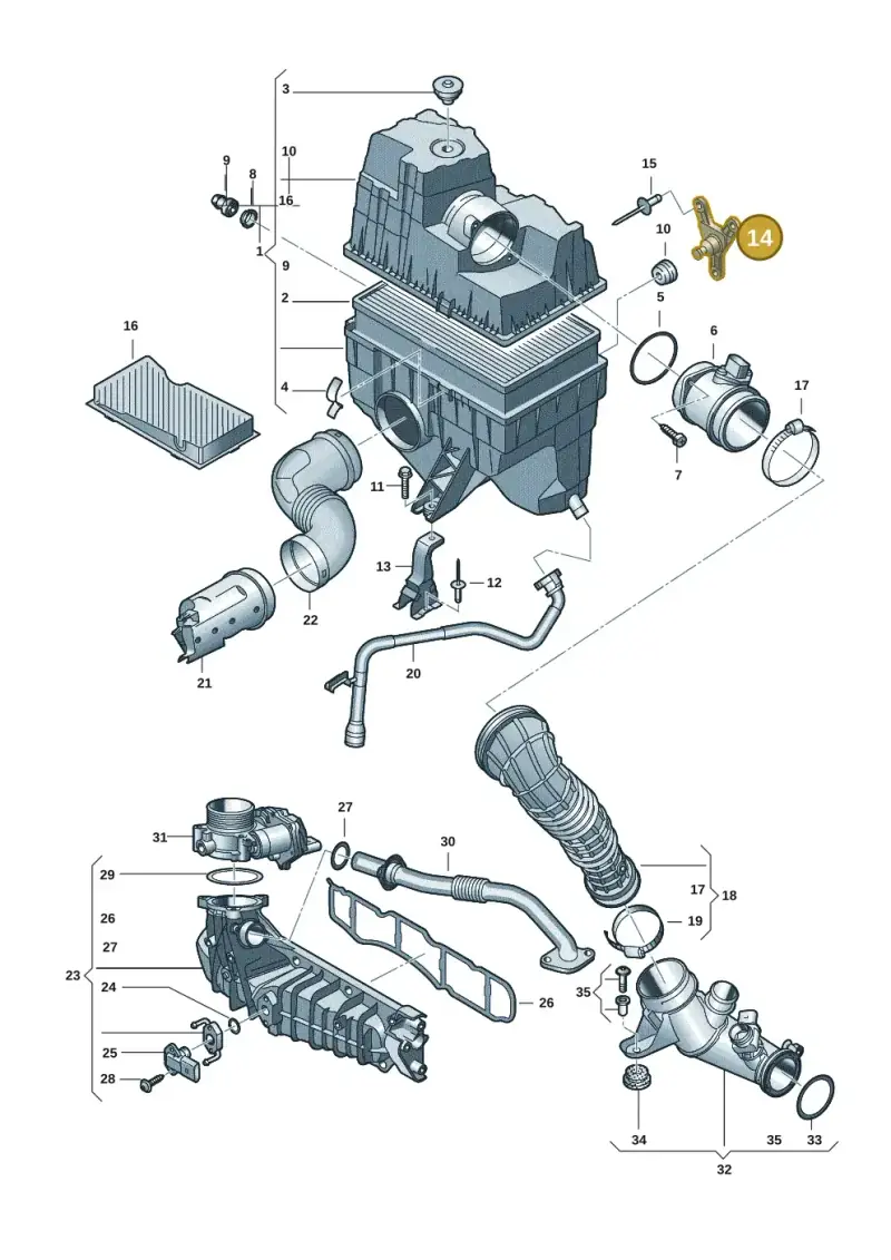7H0129673C — Volkswagen Transport. multivan (2019-2024) diagram 7ep129020, position 14