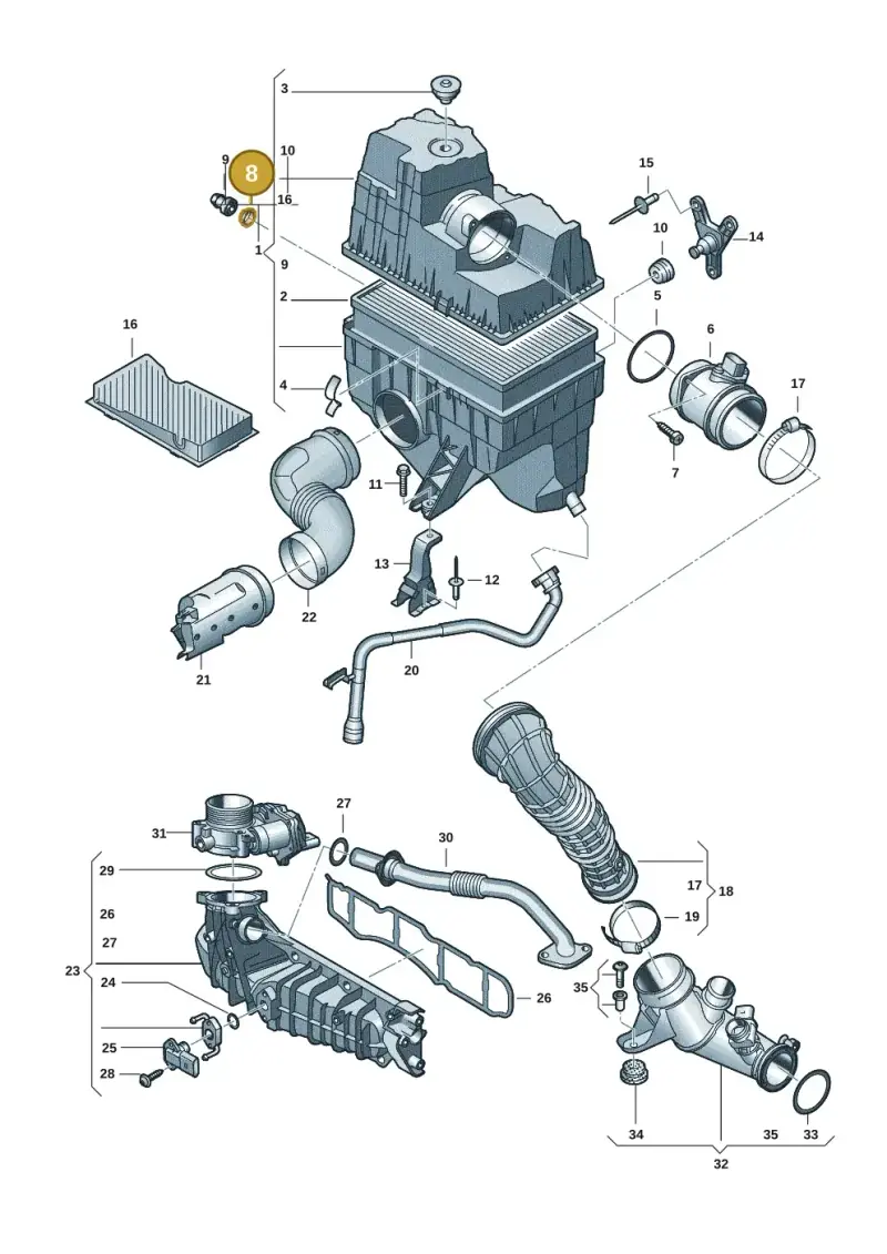 7H0129757 — Volkswagen Transport. multivan (2019-2024) diagram 7ep129020, position 8