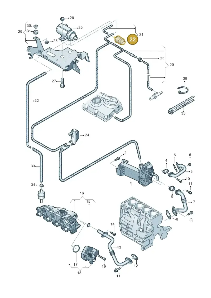7H0129965 — Volkswagen Transp. caravelle (2011-2015) diagram 680131500, position 22