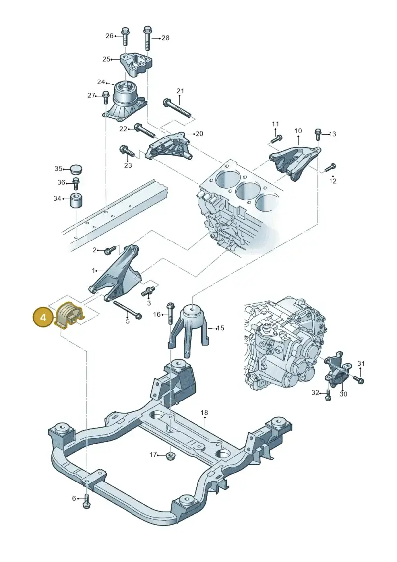 7H0199848G — Volkswagen Caravelle (2015-2019) diagram 679199300, position 4