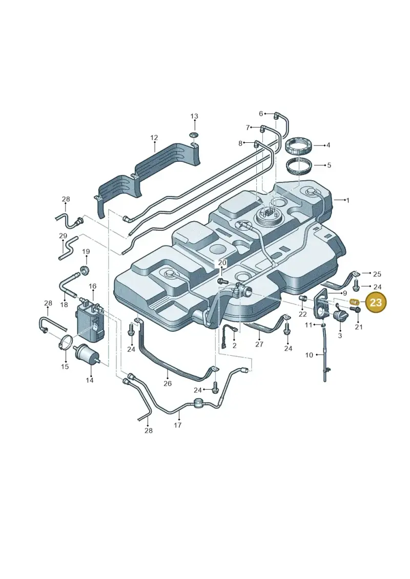 7H0201274 — Volkswagen Transp. caravelle (2011-2015) diagram 731201450, position 23