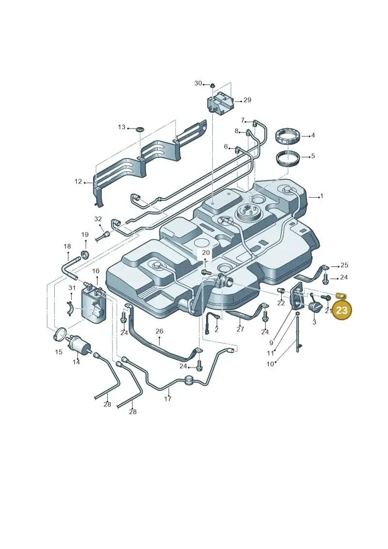 7H0201274 — Volkswagen Transp. caravelle (2011-2015) diagram 731201480, position 23