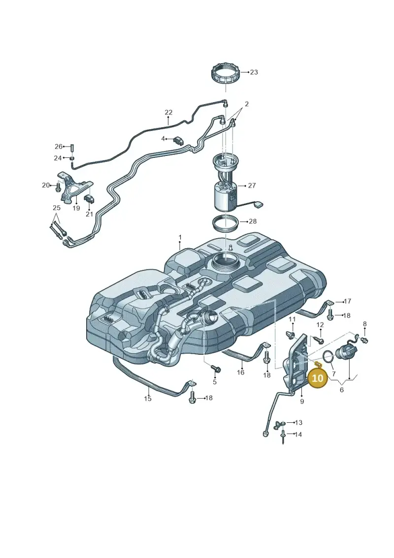 7H0201274 — Volkswagen MAN TGE 55 (2016-2021) diagram 806201600, position 10