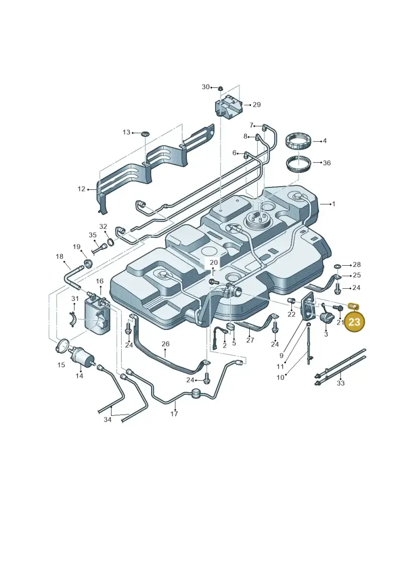 7H0201274 — Volkswagen Caravelle (2015-2019) diagram 862201400, position 23